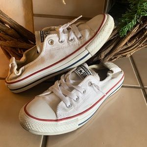 Women’s White Converse sz 8